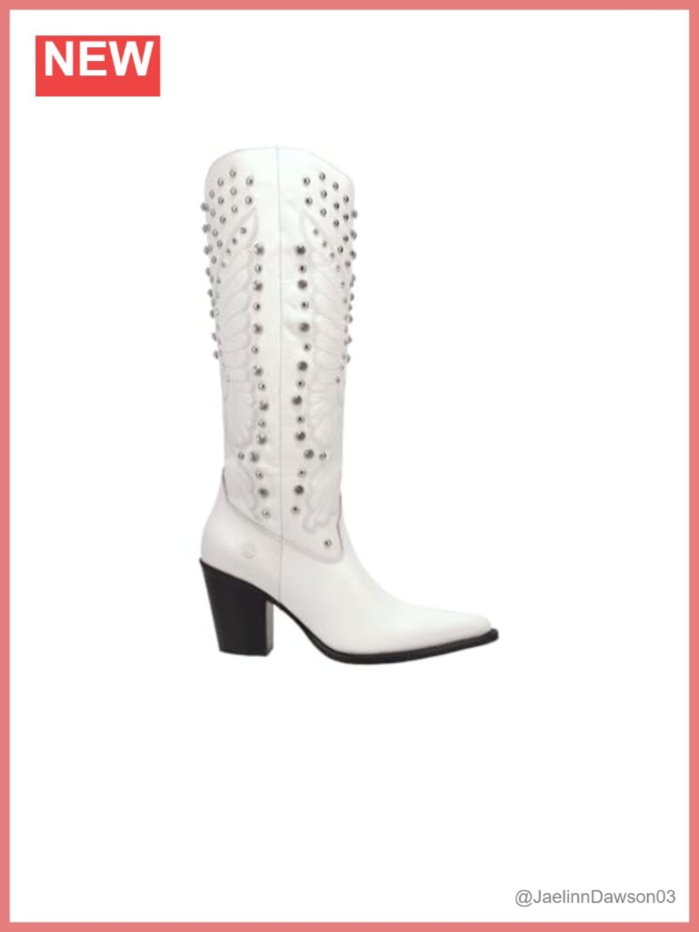 Dingo Diamonds Forever Leather Over the Knee Boots Snip Toe Block Heel